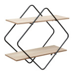 paris prix Étagère Murale Design "Nena" 48cm Noir & Beige