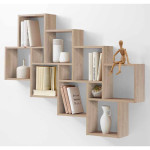 Paris Prix Étagère Murale Design "Riolo" 120cm Naturel