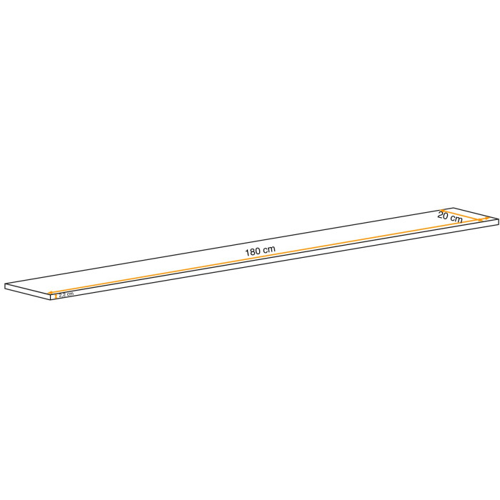 Paris Prix Étagère Murale Design "Switch" 180cm Blanc