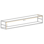 Paris Prix Étagère Murale Design "Switch VIII" 180cm Noir