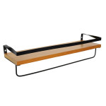 paris prix Étagère Murale en Bois "Industriel" 44cm Marron
