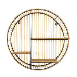 paris prix Étagère Murale Ronde Déco "Java" 53cm Beige
