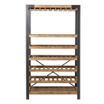 Paris Prix Étagère Range-Bouteilles "Scopen" 188cm Naturel