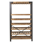 Paris Prix Étagère Range-Bouteilles "Scopen" 188cm Naturel
