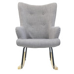 Paris Prix Fauteuil à Bascule Design "Helsinki" 96cm Gris