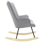 Paris Prix Fauteuil à Bascule Design "Helsinki" 96cm Gris