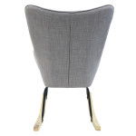 Paris Prix Fauteuil à Bascule Design "Helsinki" 96cm Gris