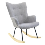 paris prix Fauteuil à Bascule Design "Helsinki" 96cm Gris