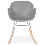 Paris Prix Fauteuil à Bascule Design "Kokkola" 99cm Gris