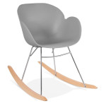 paris prix Fauteuil à Bascule Design "Kokkola" 99cm Gris