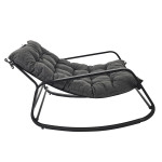 Paris Prix Fauteuil à Bascule Design "Miami" 130cm Gris