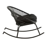 Paris Prix Fauteuil à Bascule Design "Zayo" 107cm Noir