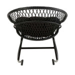 Paris Prix Fauteuil à Bascule Design "Zayo" 107cm Noir