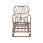 Paris Prix Fauteuil à Bascule En Rotin "Washi" 110cm Gris