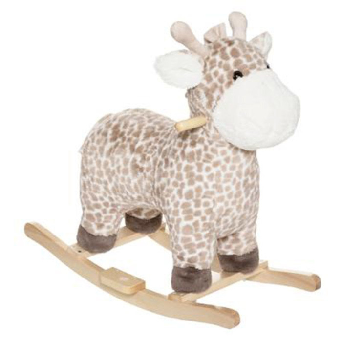 Paris Prix Fauteuil à Bascule Enfant "Girafe" 64cm Naturel