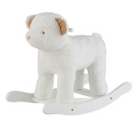 paris prix Fauteuil à Bascule Enfant "Ours" 65cm Blanc