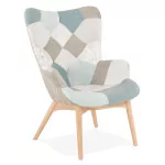 paris prix Fauteuil à Oreilles Patchwork "Nil" 93cm Multicolore