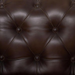 Paris Prix Fauteuil Chesterfield "Deep Soul" 93cm Marron