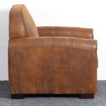 Paris Prix Fauteuil Club Vintage "Balista" 90cm Marron