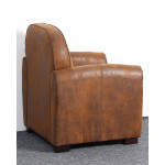Paris Prix Fauteuil Club Vintage "Balista" 90cm Marron