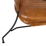 Paris Prix Fauteuil Cognac En Cuir "Hoper" 75cm Marron