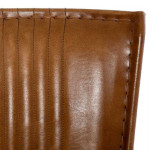 Paris Prix Fauteuil Cognac En Cuir "Hoper" 75cm Marron