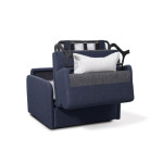Paris Prix Fauteuil Convertible "Couchage" 102cm Bleu Foncé