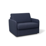 Paris Prix Fauteuil Convertible "Couchage" 102cm Bleu Foncé