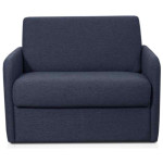 paris prix Fauteuil Convertible "Couchage" 102cm Bleu Foncé