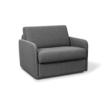 Paris Prix Fauteuil Convertible "Couchage" 102cm Gris Foncé