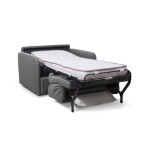 Paris Prix Fauteuil Convertible "Couchage" 102cm Gris Foncé