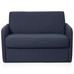 paris prix Fauteuil Convertible "Couchage" 132cm Bleu Foncé