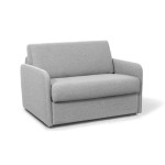 Paris Prix Fauteuil Convertible "Couchage" 132cm Gris Clair
