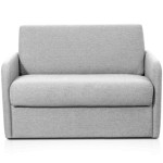 paris prix Fauteuil Convertible "Couchage" 132cm Gris Clair