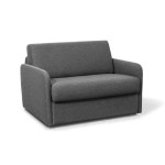Paris Prix Fauteuil Convertible "Couchage" 132cm Gris Foncé
