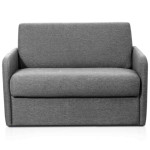 paris prix Fauteuil Convertible "Couchage" 132cm Gris Foncé