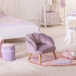 Paris Prix Fauteuil Coquillage Enfant "Sirène" 46cm Violet