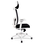 Paris Prix Fauteuil De Bureau Design "Luky" 119cm Noir & Blanc