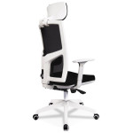 Paris Prix Fauteuil De Bureau Design "Luky" 119cm Noir & Blanc