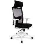 paris prix Fauteuil de Bureau Design "Luky" 119cm Noir & Blanc