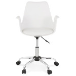 Paris Prix Fauteuil De Bureau Design "Rawasa" 82cm Blanc