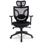 Paris Prix Fauteuil De Bureau Design "Tizera" 118cm Noir