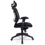 Paris Prix Fauteuil De Bureau Design "Tizera" 118cm Noir