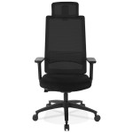 Paris Prix Fauteuil De Bureau Design "Tiziano" 126cm Noir