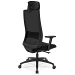 Paris Prix Fauteuil De Bureau Design "Tiziano" 126cm Noir