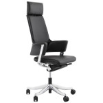 paris prix Fauteuil de Bureau en Cuir "Lounge" 132cm Noir