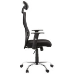Paris Prix Fauteuil De Bureau En Tissu "Lode" 129cm Noir