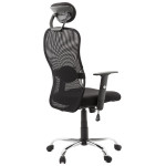 Paris Prix Fauteuil De Bureau En Tissu "Lode" 129cm Noir