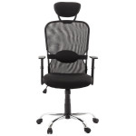Paris Prix Fauteuil De Bureau En Tissu "Lode" 129cm Noir