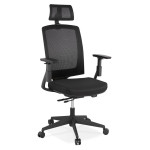 paris prix Fauteuil de Bureau Ergonomique "Trano" 131cm Noir